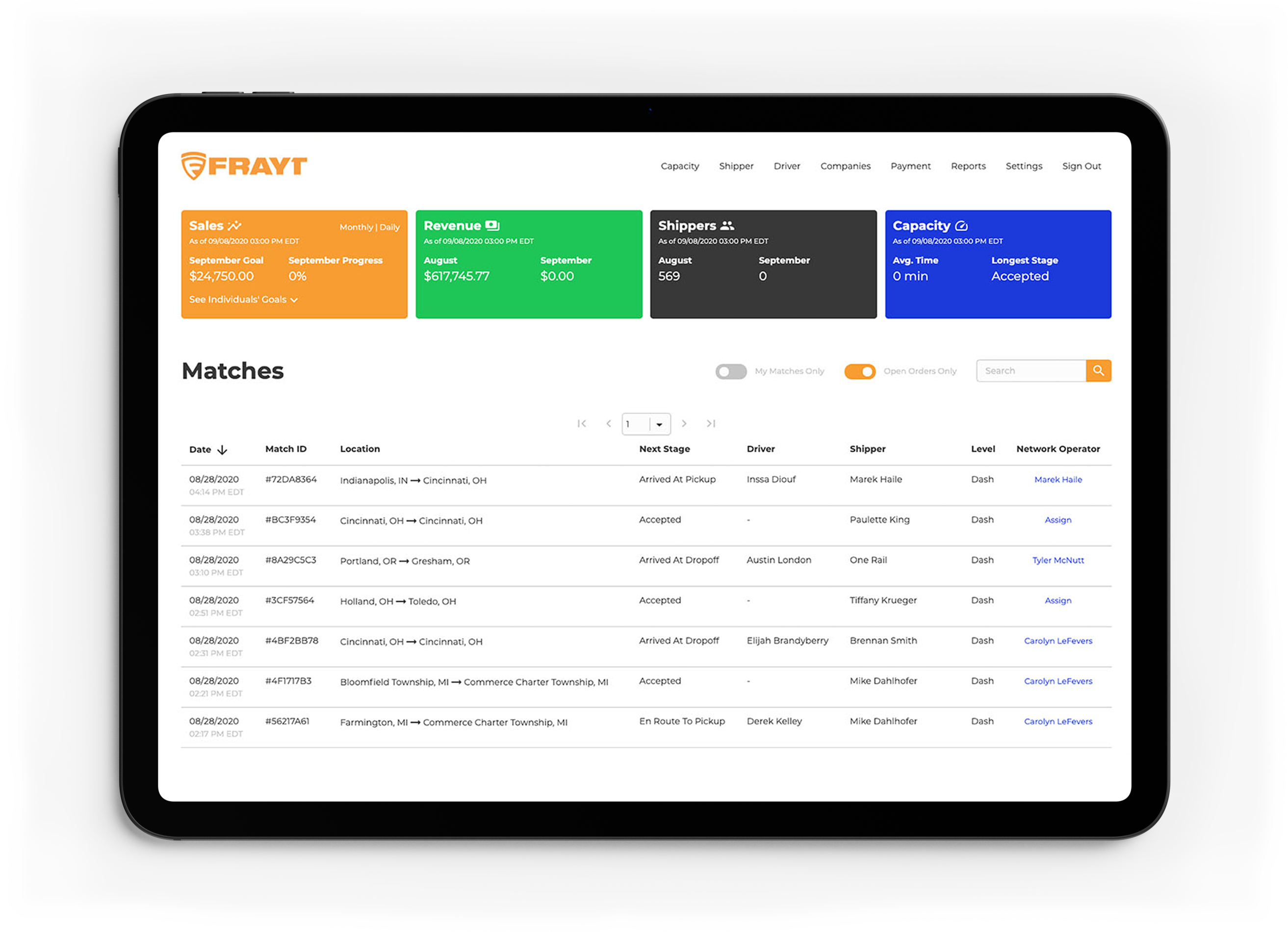 Image of Frayt app