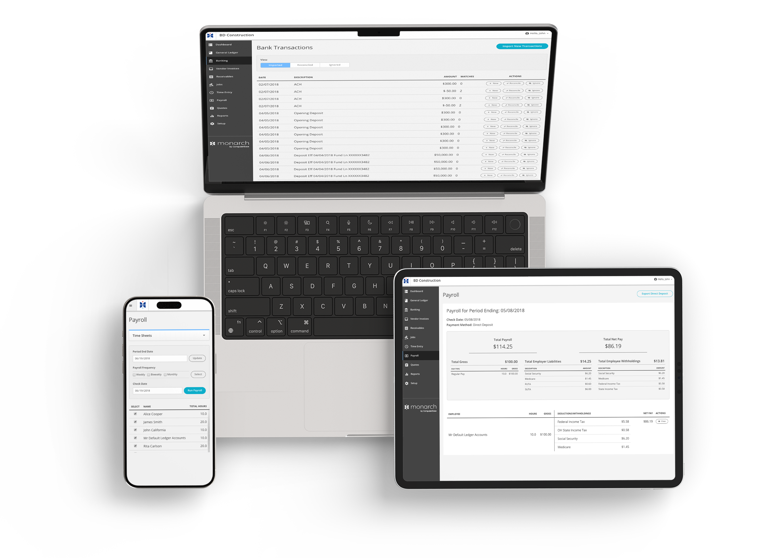 Screenshots of ComputerEase app